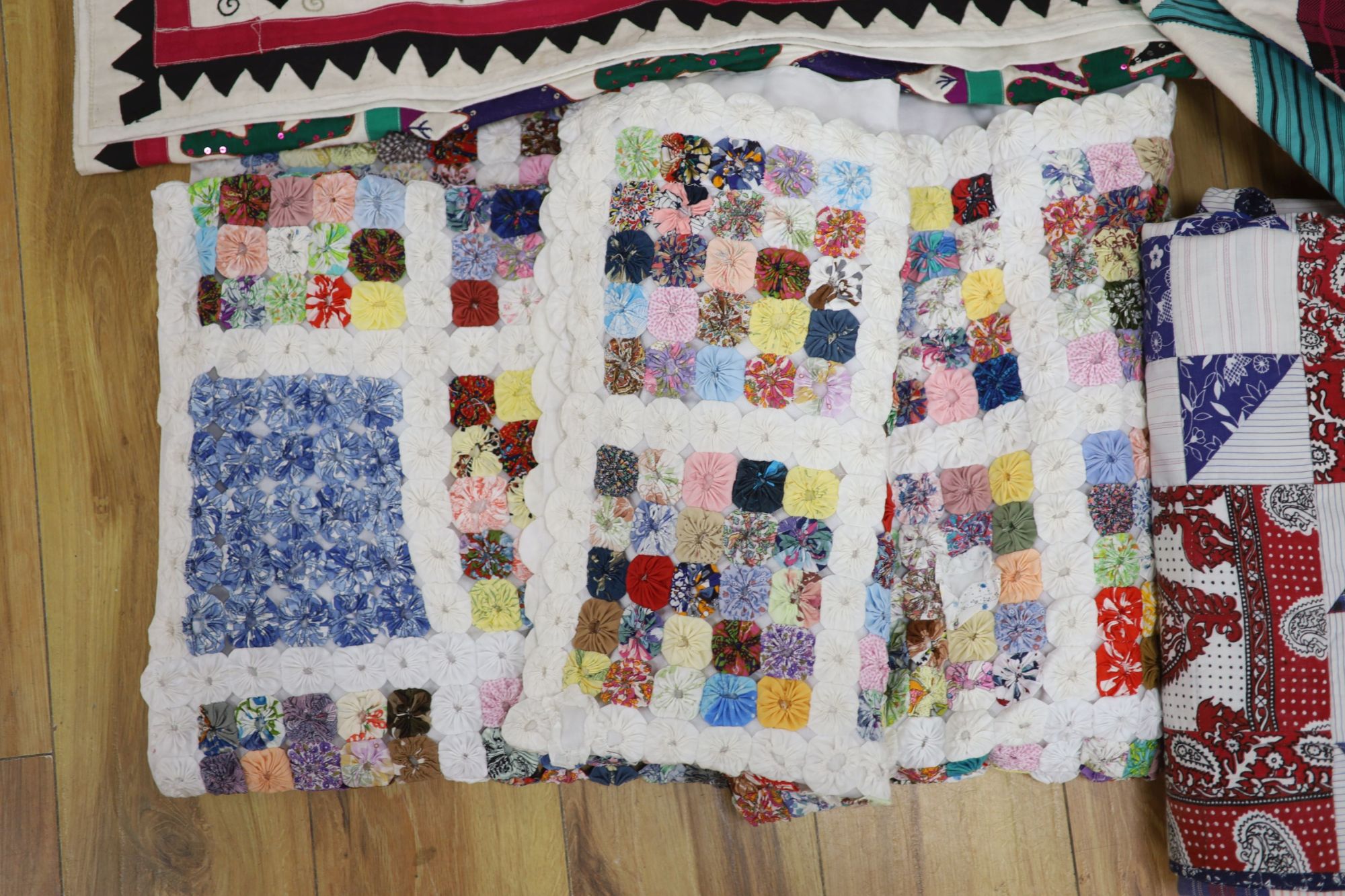 Four modern quilts